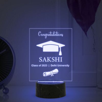 Customized Name Night Lamp with Multicolored Light Graduation Gift for Daughter, Son, Nursing Students